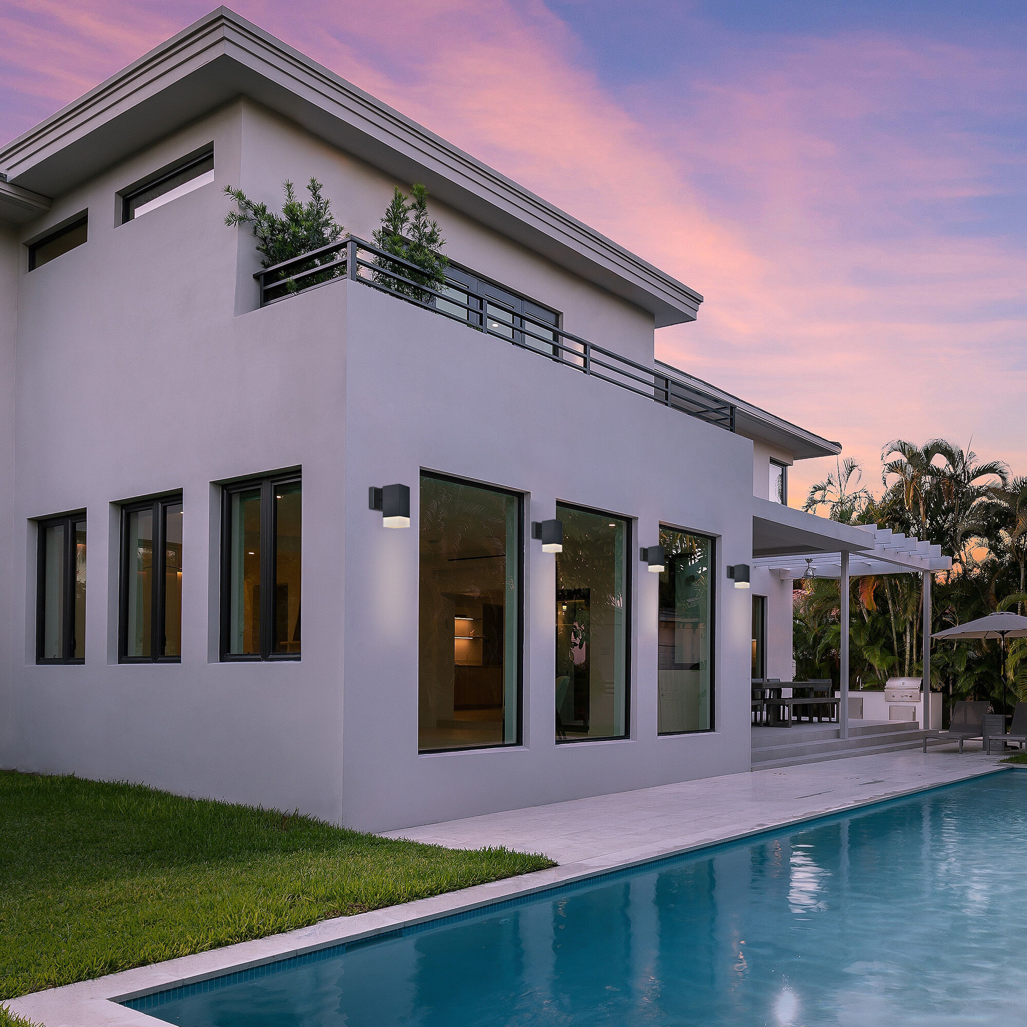 Willowsong 1 Light 10 inch Black Outdoor Wall Sconce